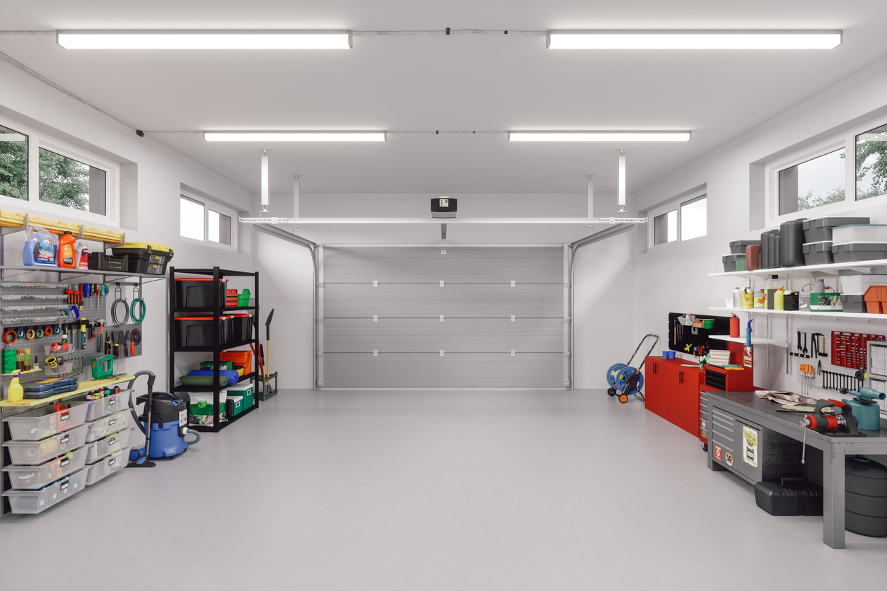 how to declutter your home - organized garage