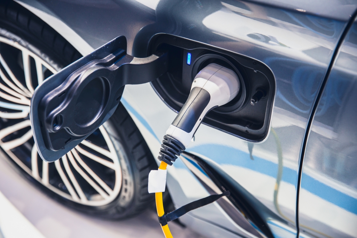 How to Prepare Your Home for an Electric Car - electric car charging close up