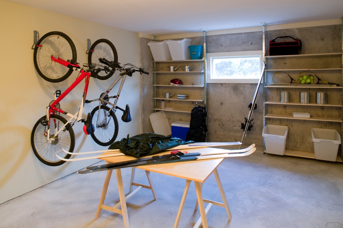 how to declutter your home - basement organization