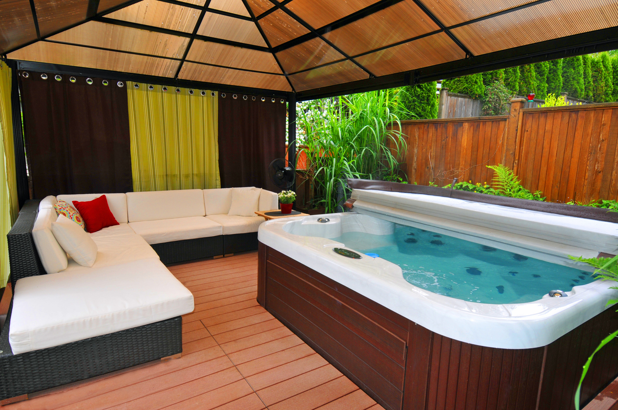 backyard hot tub privacy ideas full coverage