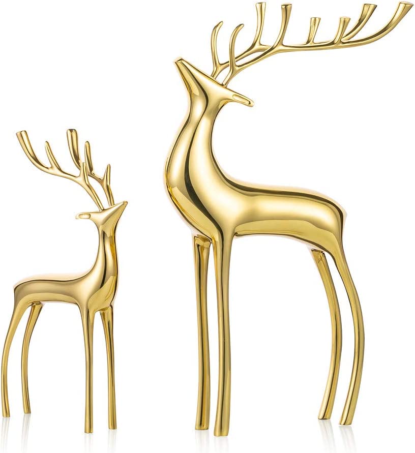 Amazon-christmas-decor-gold-reindeer