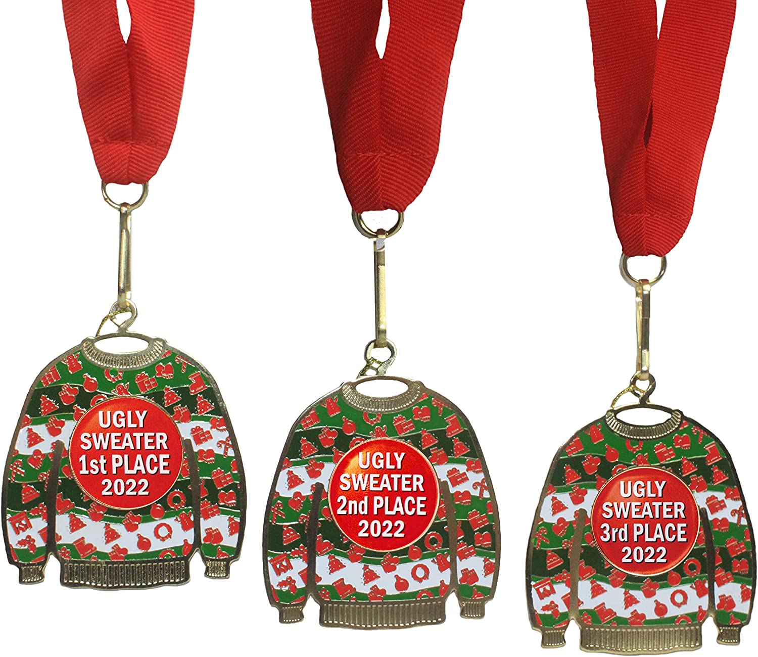 Amazon-holiday-party-ugly-sweater-medals