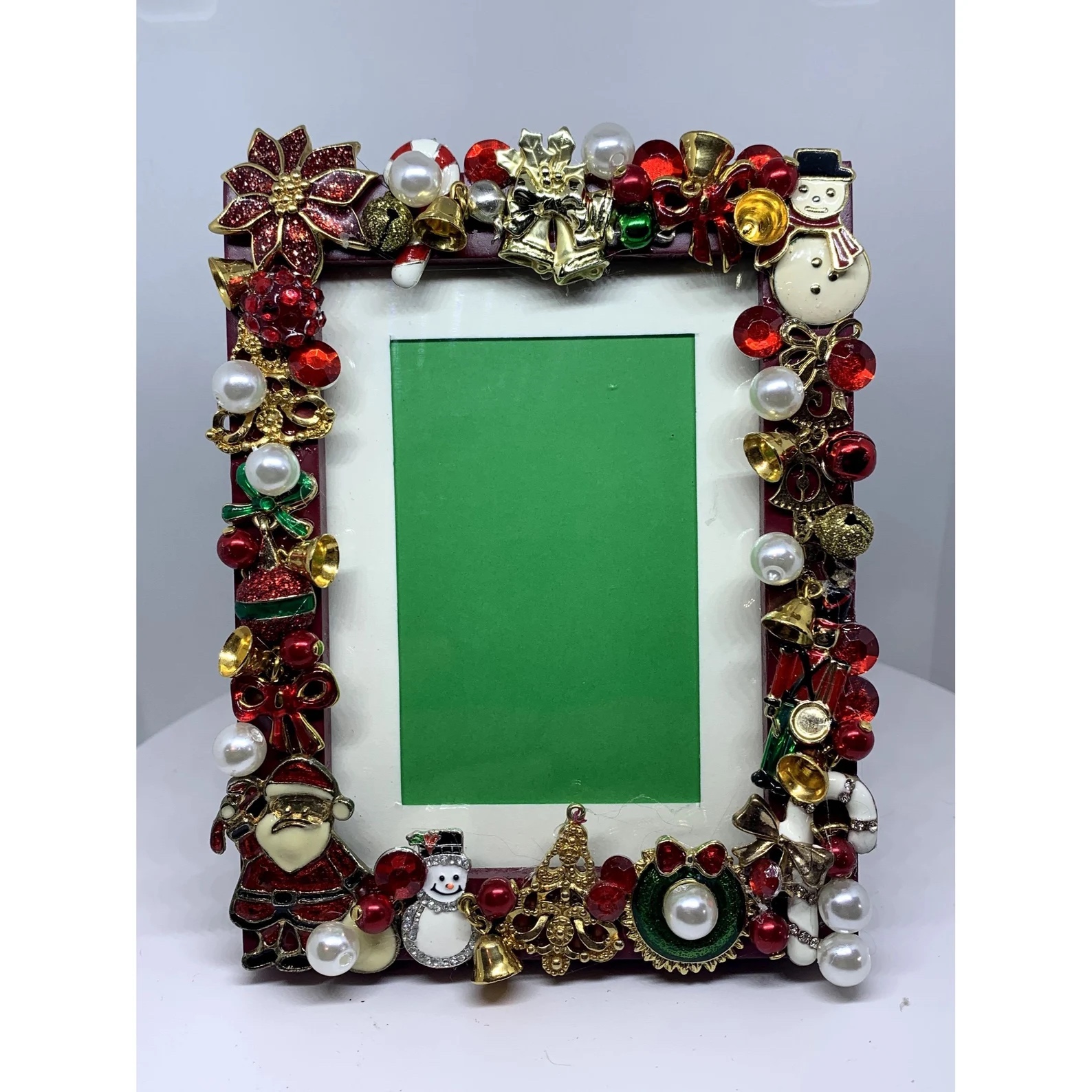 Etsy used christmas decorations upcycled christmas picture frame