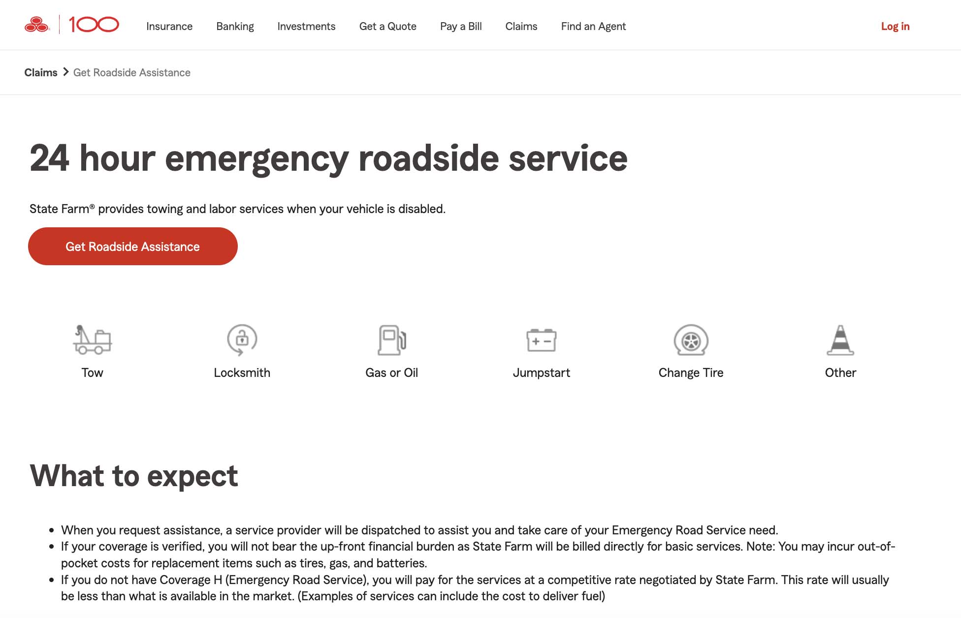 State Farm Renters - Roadside Assistance