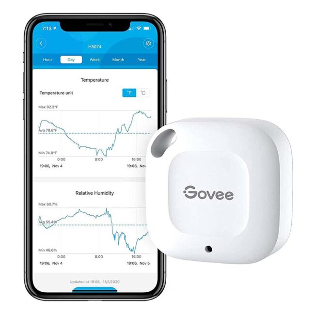  The Best Hygrometers Option: Govee Wireless Hygrometer Thermometer