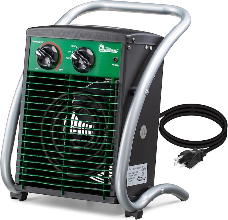 Dr Infrared heater on white background