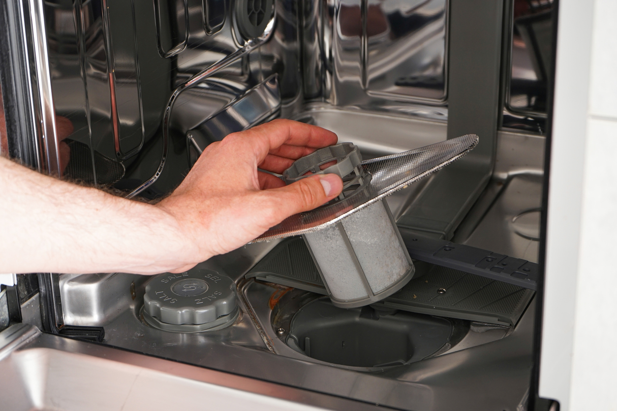 iStock-1223991528 appliance maintenance changing dishwasher filter