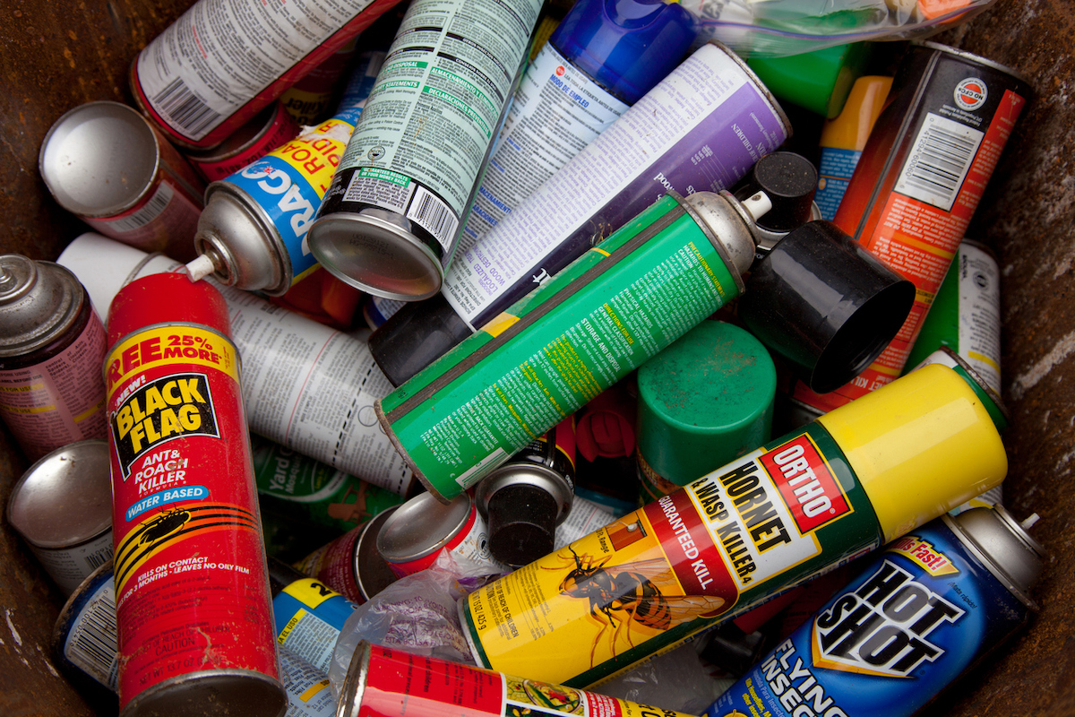how to dispose of aerosol cans - empty pesticide cans