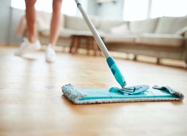 Dusting Tips Use a Damp Mop