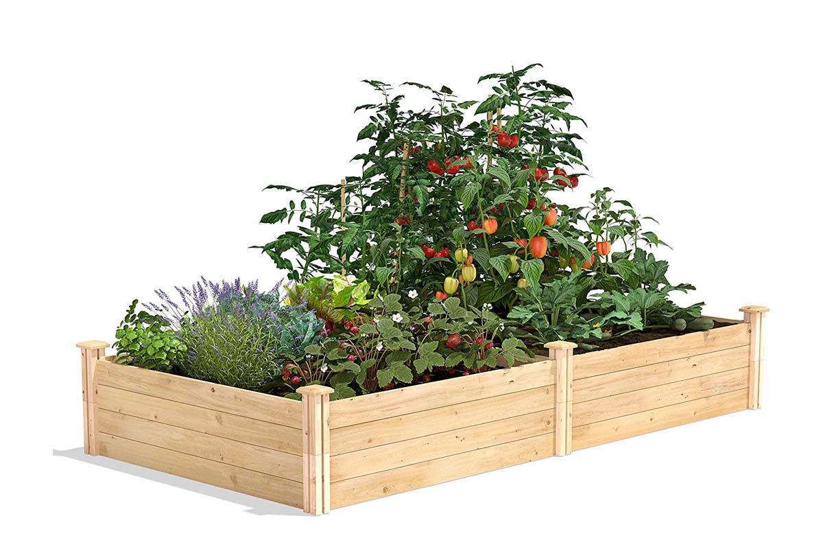 The Best Lawn and Garden Product Option Greenes Fence RC12S28B Cedar Raised Garden Bed