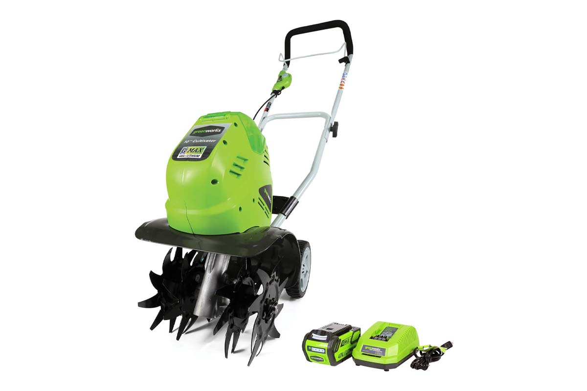 The Best Lawn and Garden Product Option Greenworks 40V 10-Inch Cordless Cultivator Tiller