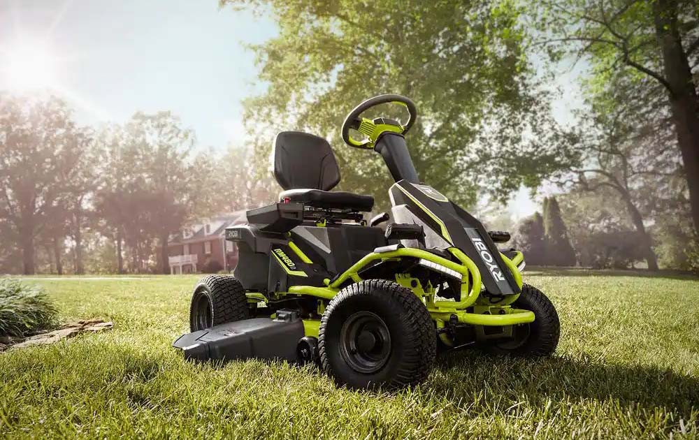 The Best Lawn and Garden Product Option Ryobi 38-Inch 100 Ah Electric Riding Mower