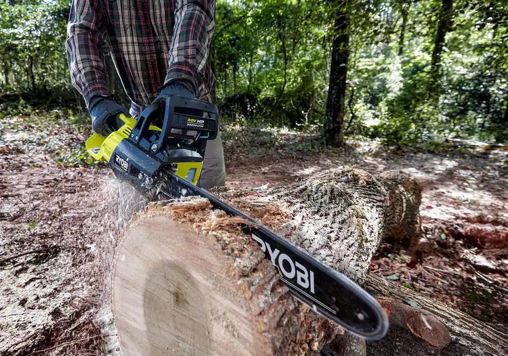 The Best Lawn and Garden Product Option Ryobi 40V HP Brushless 18-Inch Battery Chainsaw