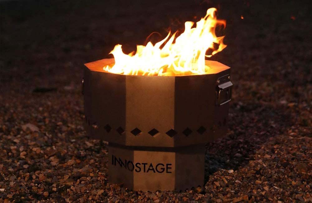 The Best Outdoor Living Product Option Inno Stage Wood Pellet Smokeless Fire Pit
