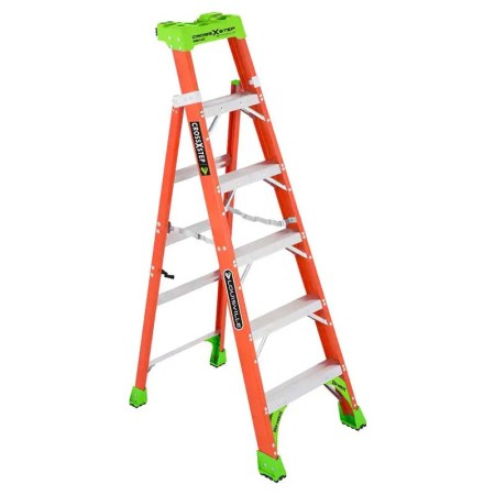 Louisville Ladder 6-Ft. Fiberglass Cross Step Ladder