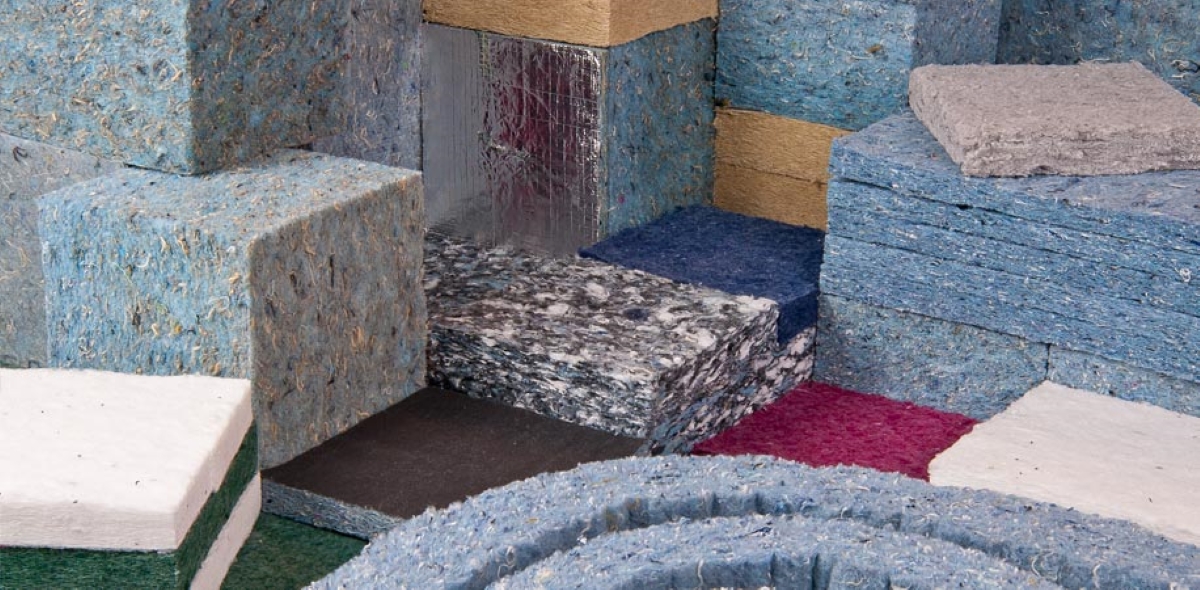 ways to incorporate recycled materials - blue jean insulation