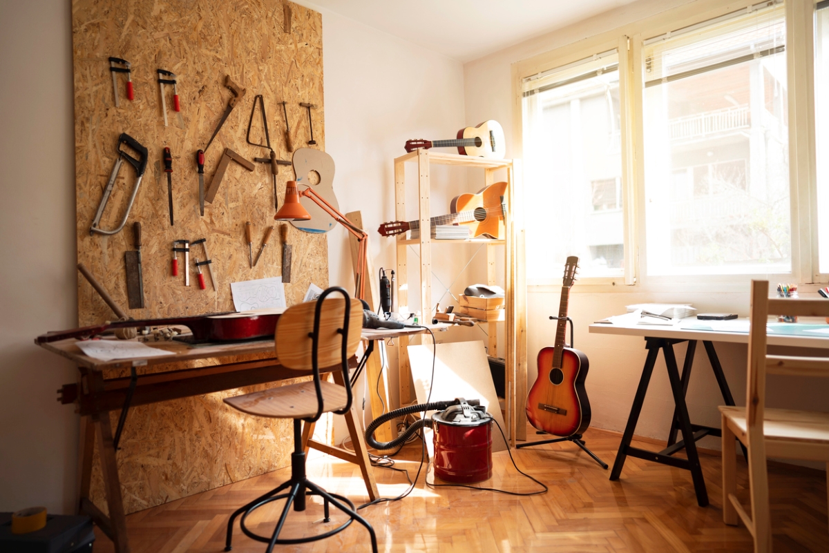 craft room ideas - guitar workshop