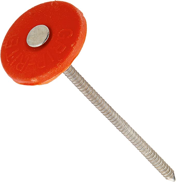 Amazon types of nails cap nail with plastic red cap