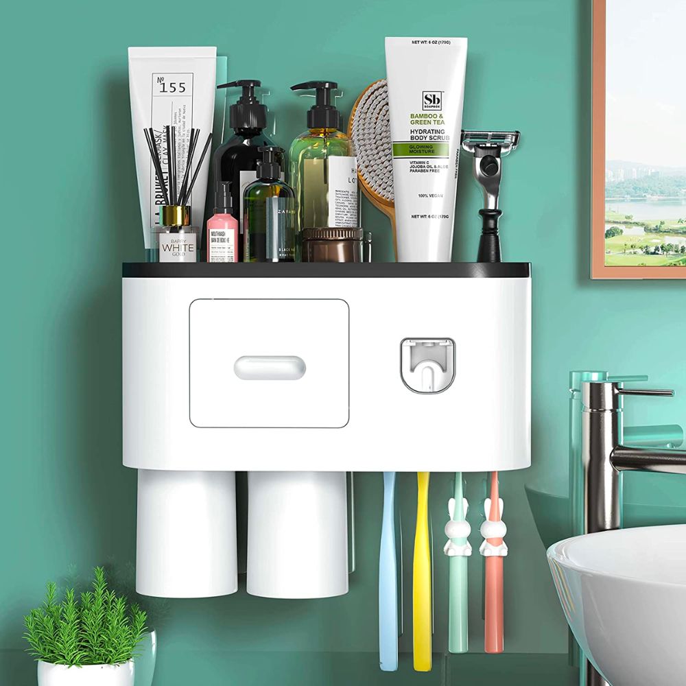 The Best Organization Products Under 50 Option: Wall-Mounted Toothbrush Holder
