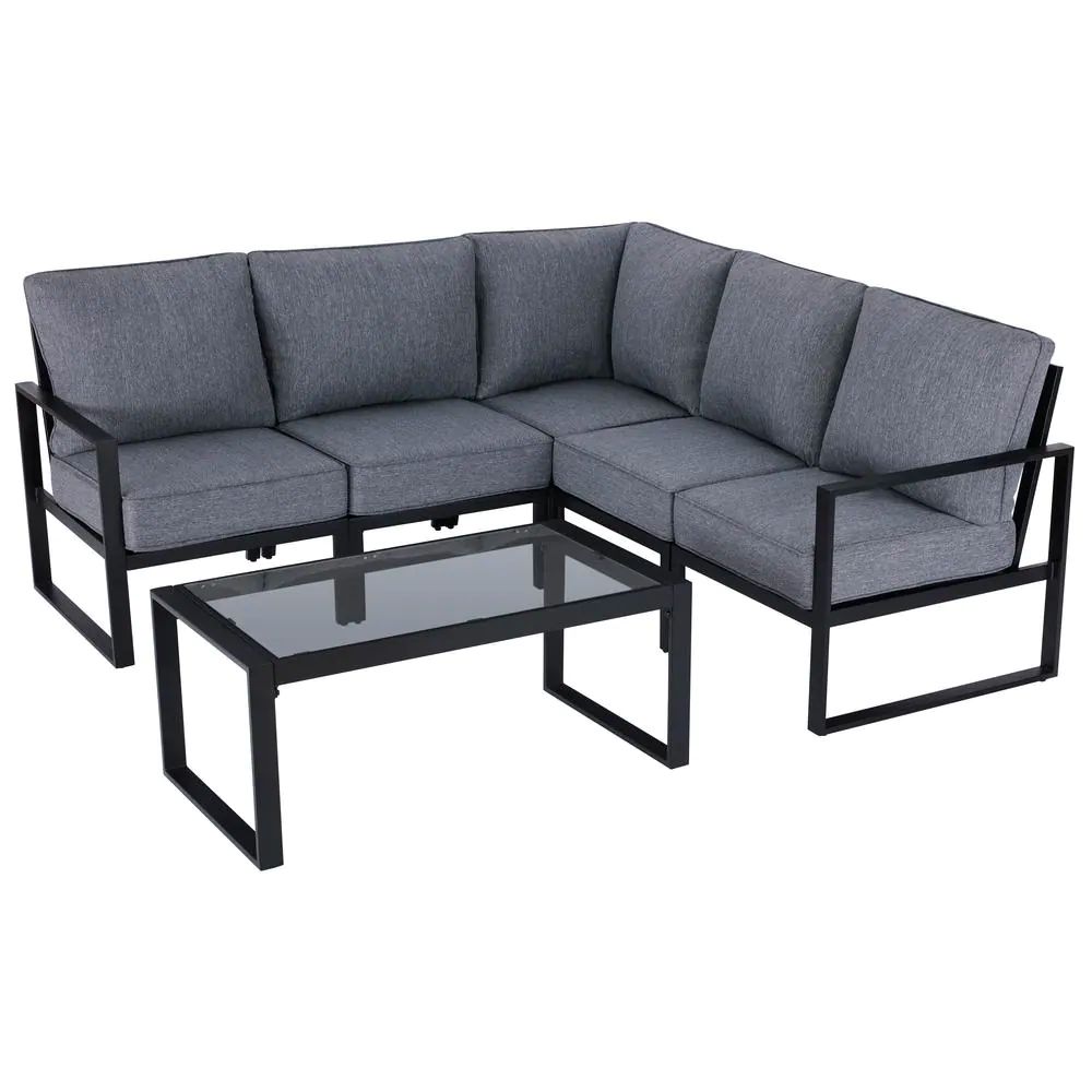 The Best President's Day Furniture Deals: Hampton Bay Barclay 6-Piece Outdoor Sectional Sofa Set