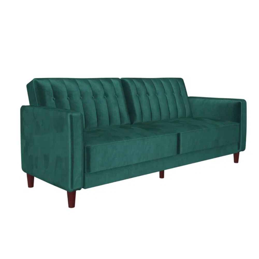 The Best Sofas Deals Option: Mercury Row Perdue Velvet Square Arm Convertible Sleeper Sofa