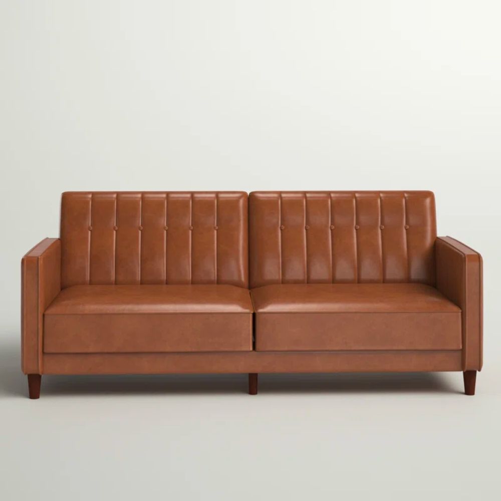 The Best Sofas Deals Option: Sand & Stable Seylow Faux Leather Convertible Sofa
