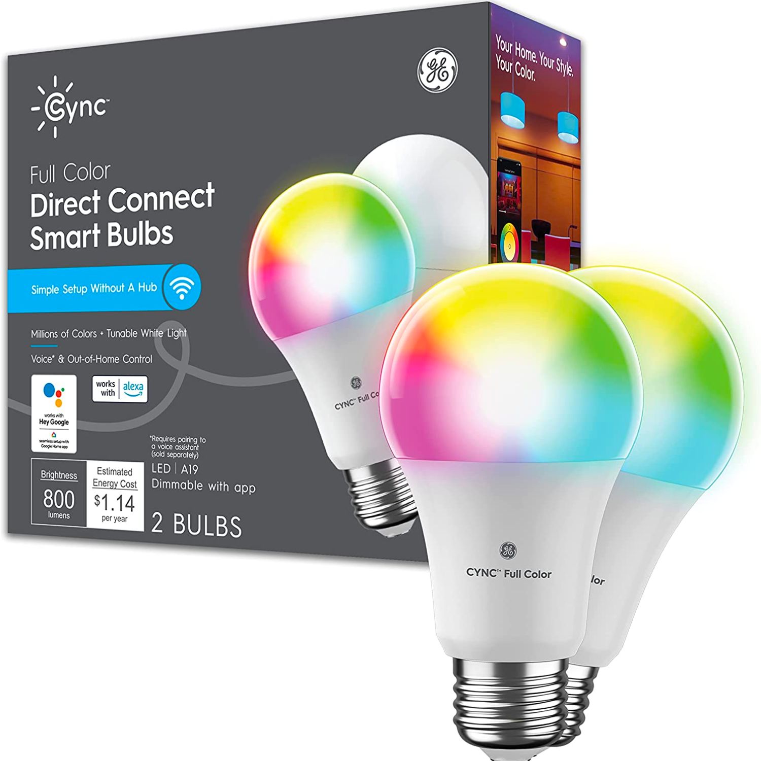 The Best Winter Decor Option: GE CYNC Smart LED Light Bulbs