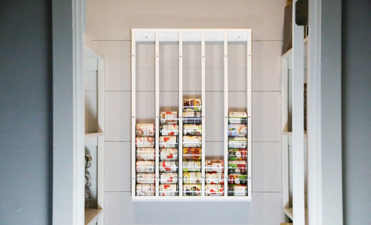 kitchen storage hacks - pantry can dispenser