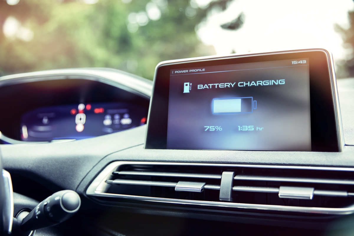 hidden costs of owning an electric car - vehicle charging screen