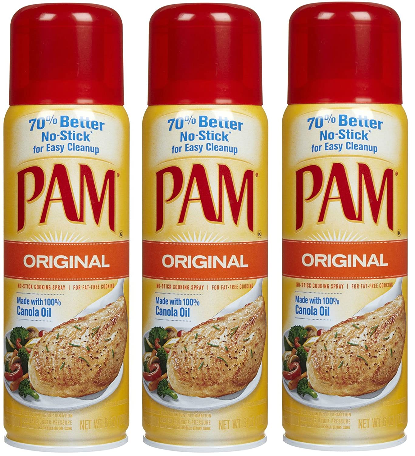 Amazon WD-40 Alternatives Three Bottles of Pam Cooking Spray