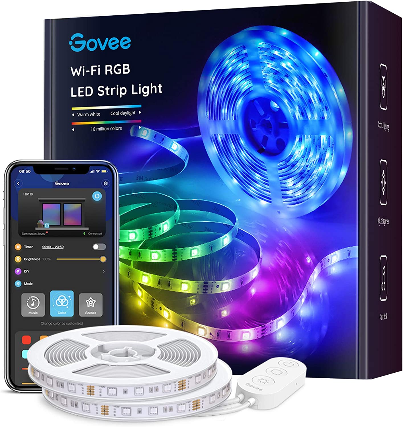 Amazon how to install led strip lights Govee Smart LED Light Strip