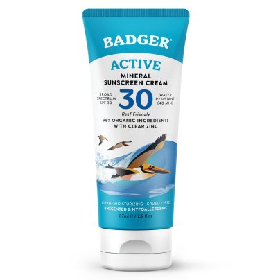 The Best Sunscreens Option: Badger SPF 30 Active Mineral Sunscreen Cream