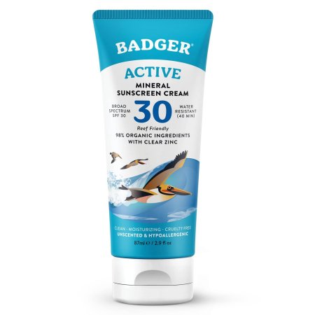 Badger SPF 30 Active Mineral Sunscreen Cream