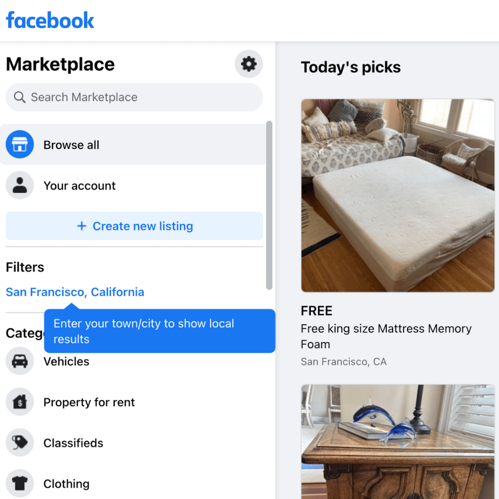 The Best Place to Buy Used Furniture: Facebook Marketplace