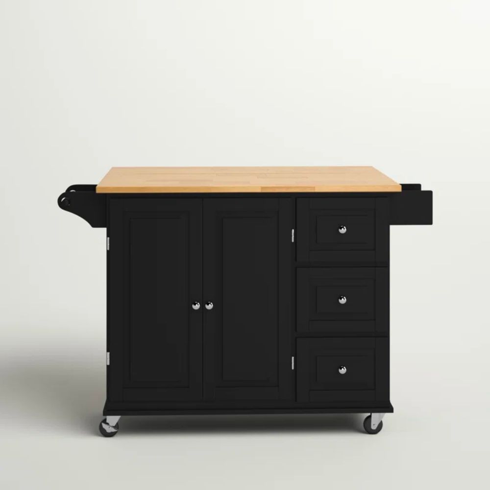 The Most Popular Things to Buy at Wayfair According to Shoppers: Three Posts Hardiman Wide Rolling Kitchen Cart 