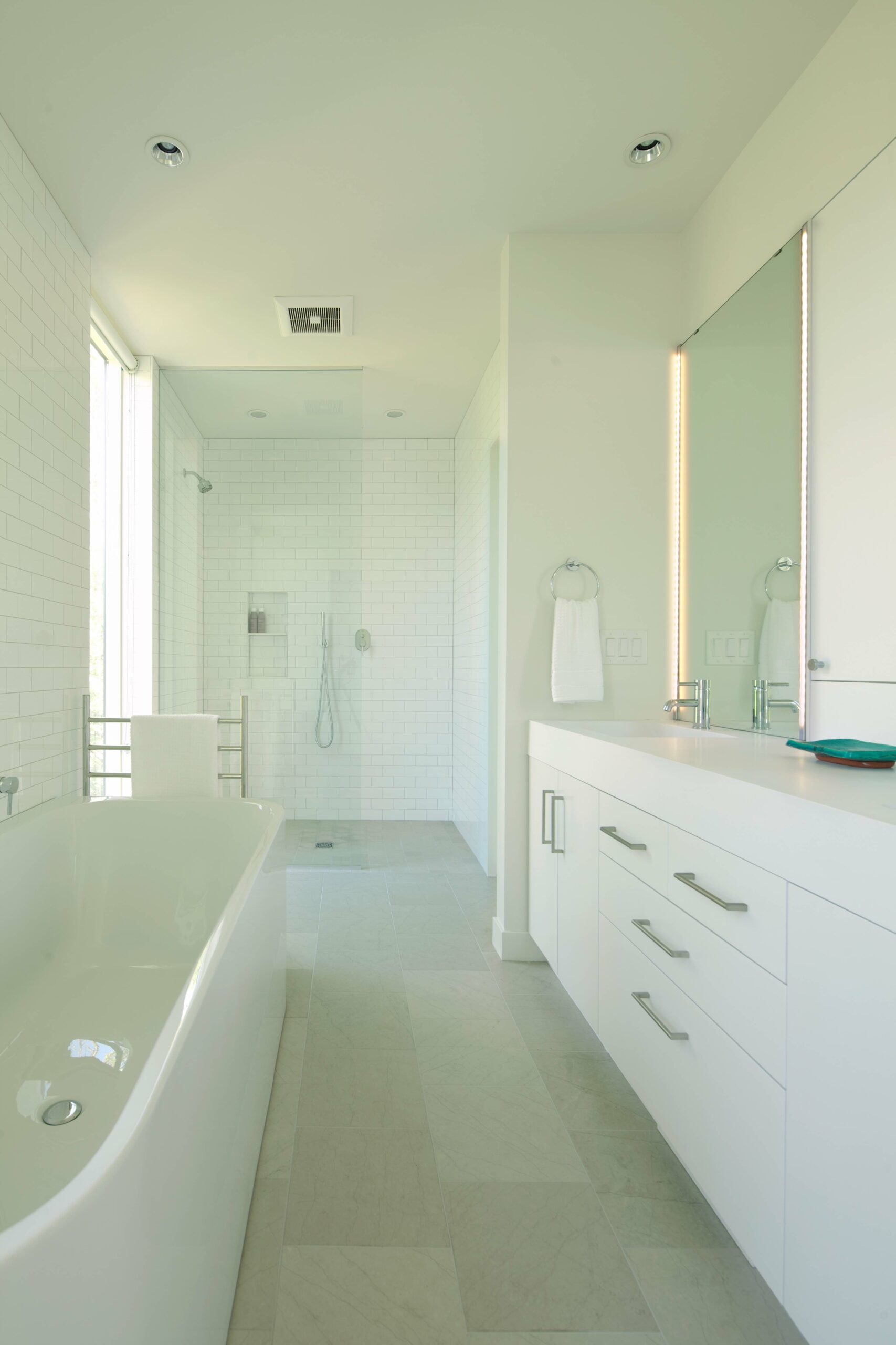 Walk In Shower Ideas All-white bathroom-Sheridan Residence by PKA Architecture