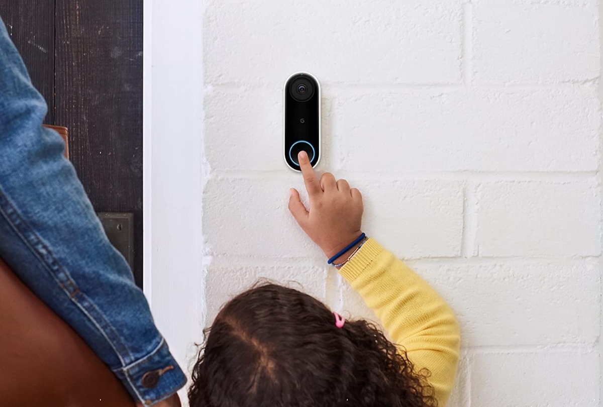 electronics you never clean - child ringing smart door bell