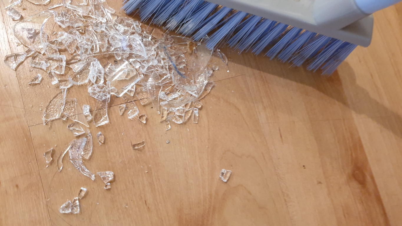 9 things you should never vacuum broken glass on wood floor swept up with broom