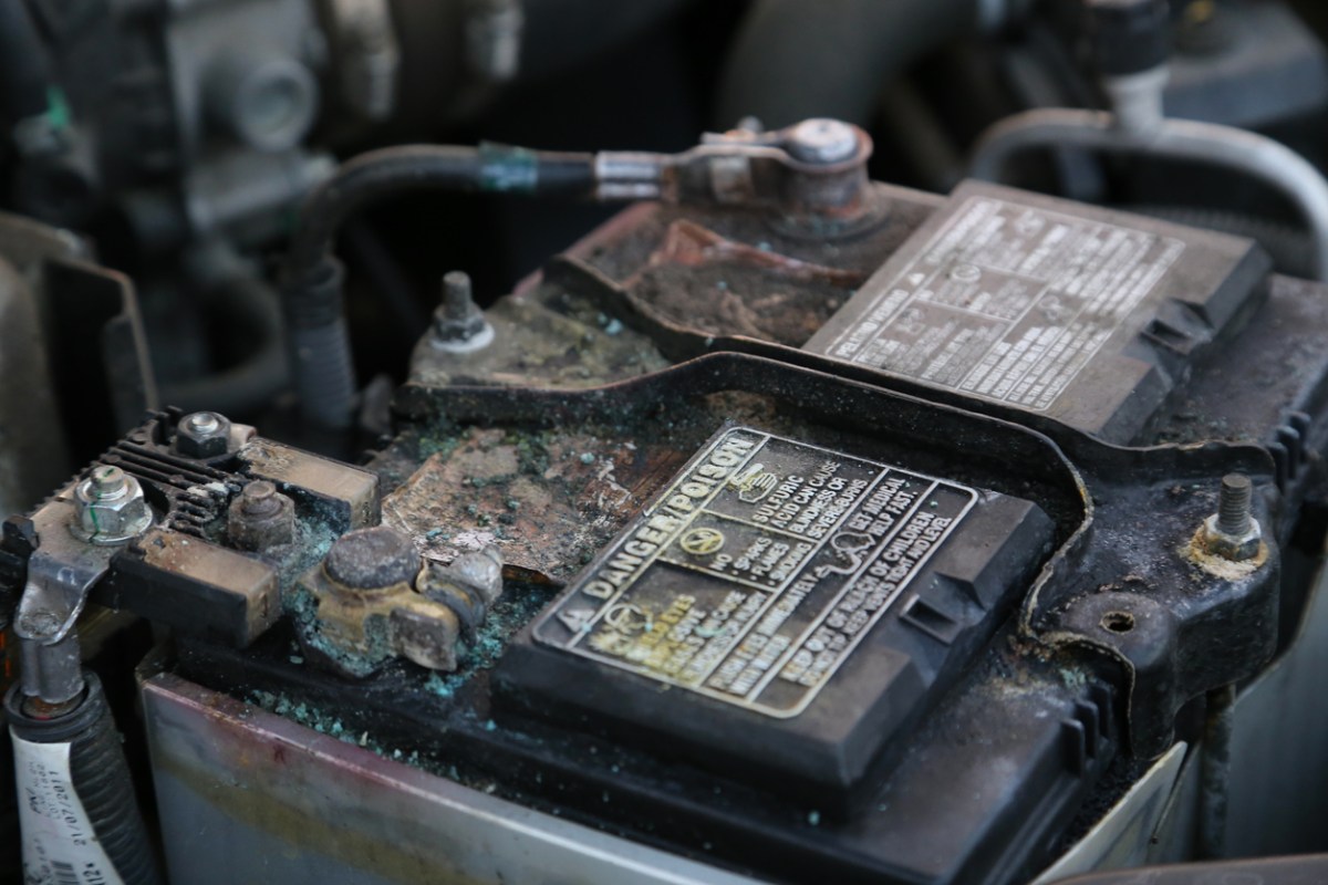 how to clean a car battery terminal corroded car battery