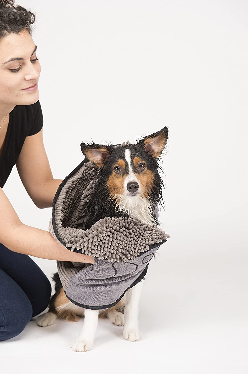 Amazon dirty paw tricks shammy rug mat wiping down dog