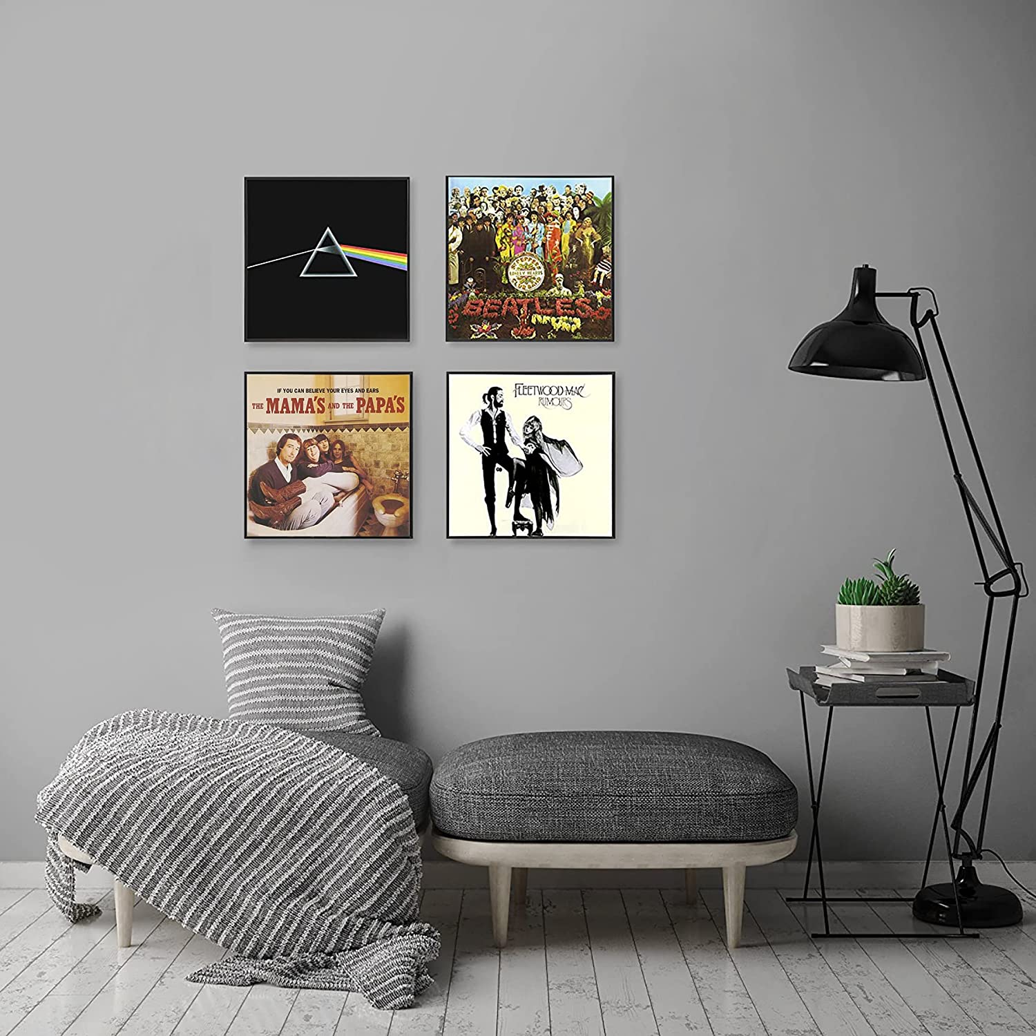 Amazon wall decor ideas albums hanging on living room wall.jpg