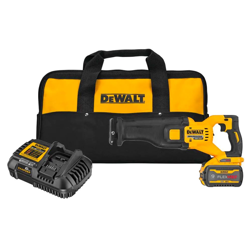 Our Favorite DeWalt Tools to Shop From The Home Depot: DEWALT FLEXVOLT 60V MAX Cordless Brushless Reciprocating Saw
