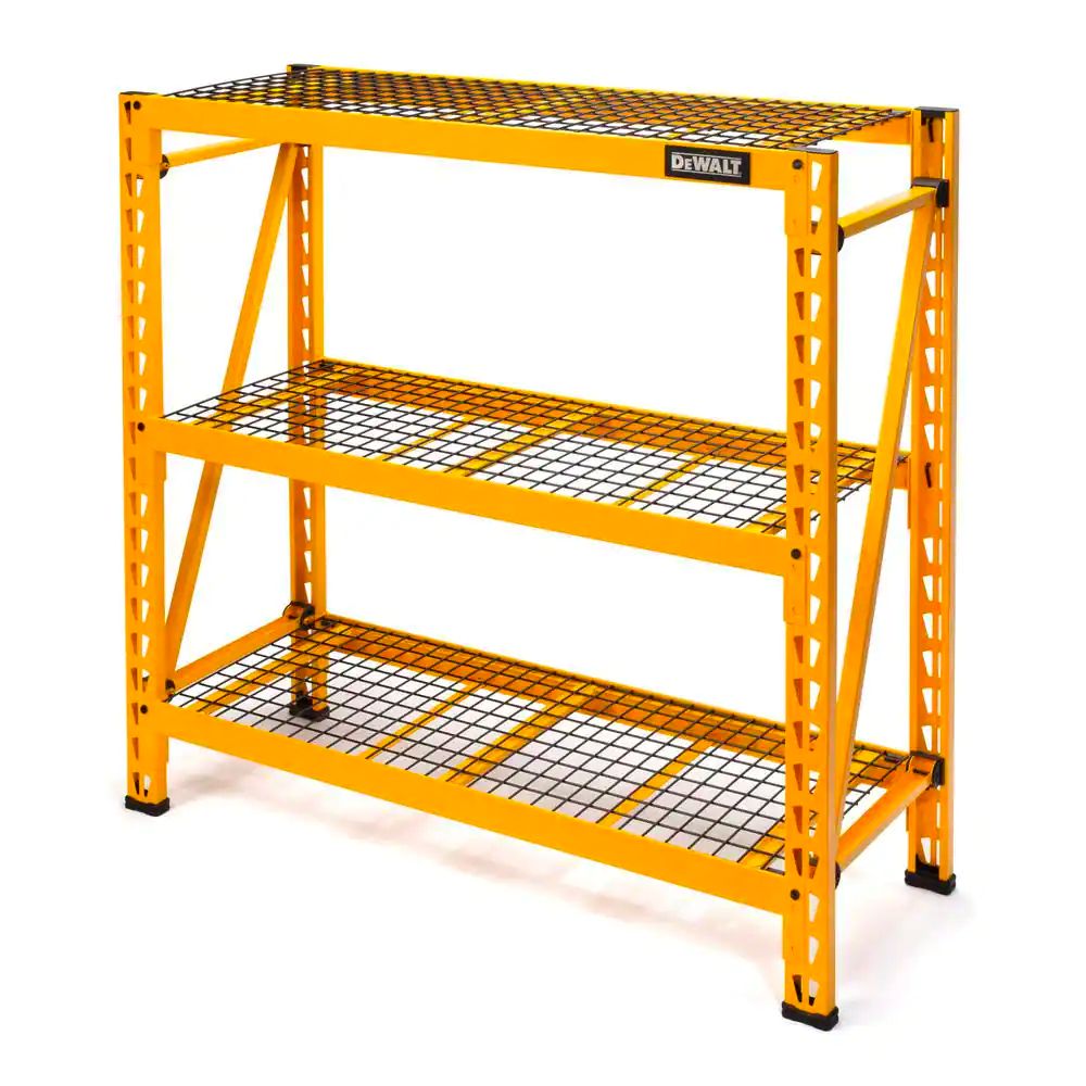 Our Favorite DeWalt Tools to Shop From The Home Depot: DEWALT Yellow 3-Tier Wire Steel Garage Storage Shelving Unit