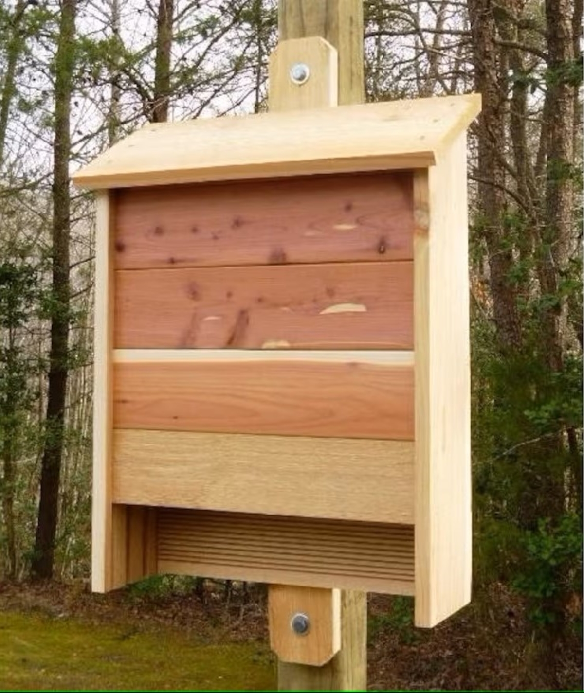 bat house plans - large wooden bat house on post