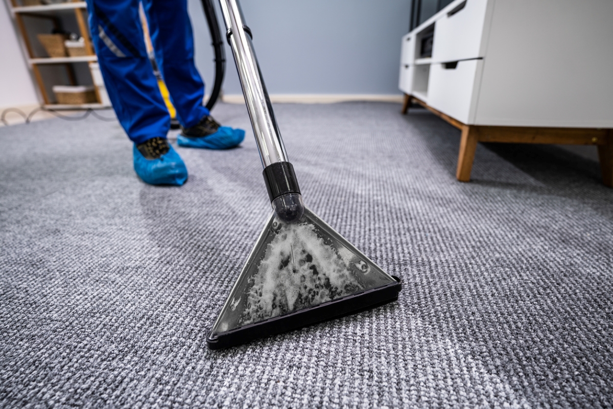 how long does it take carpet to dry after cleaning - steam cleaning carpet close up