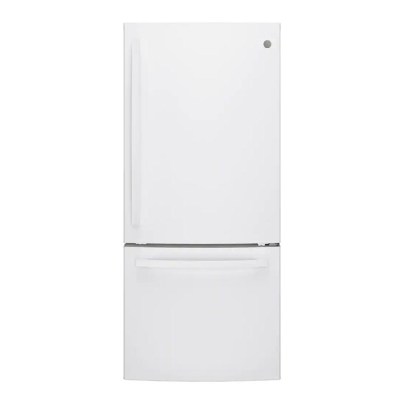 The Best GE Refrigerators Option: GE 21.0-Cu.-Ft. Bottom-Freezer Refrigerator