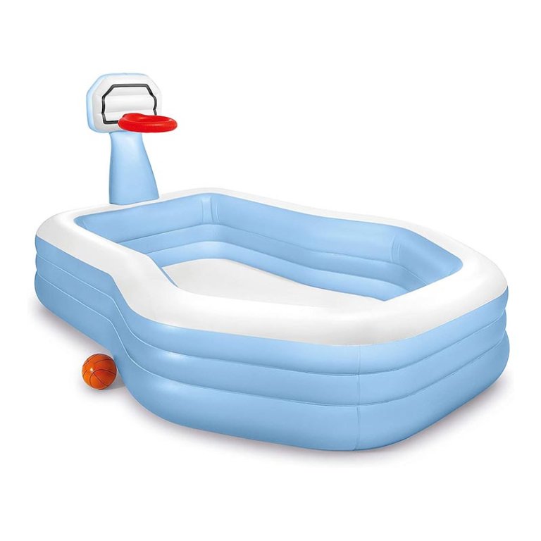  The Best Kiddie Pool Option: Intex Swim Center Shootin’ Hoops Inflatable Pool