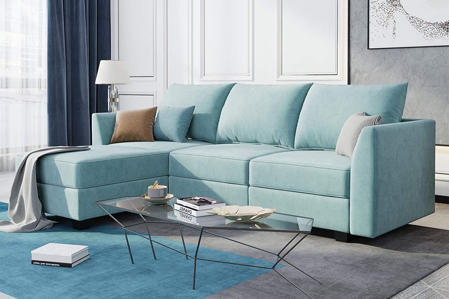 The Best Couches Under 1000 Options: HONBAY Reversible Sectional Sofa