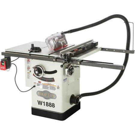 Shop Fox 10-Inch Hybrid Table Saw on a white background