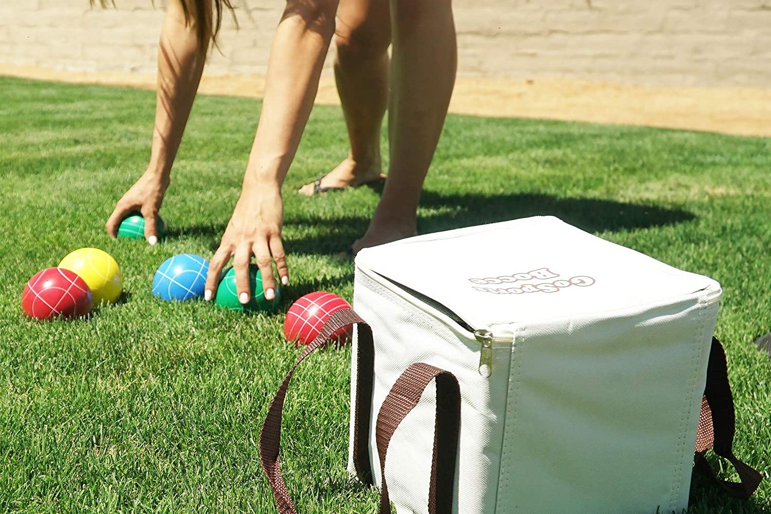 Everything You Need for a Backyard Cookout Options: GoSports Backyard Bocce Set